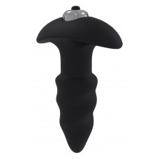 Анальная пробка с вибропулей Dream Тoys Еssentials черная