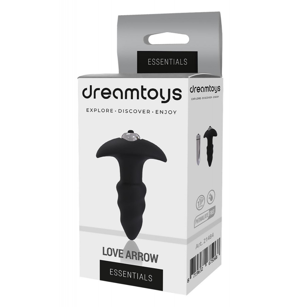  - Анальная пробка с вибропулей Dream Тoys Еssentials черная 4