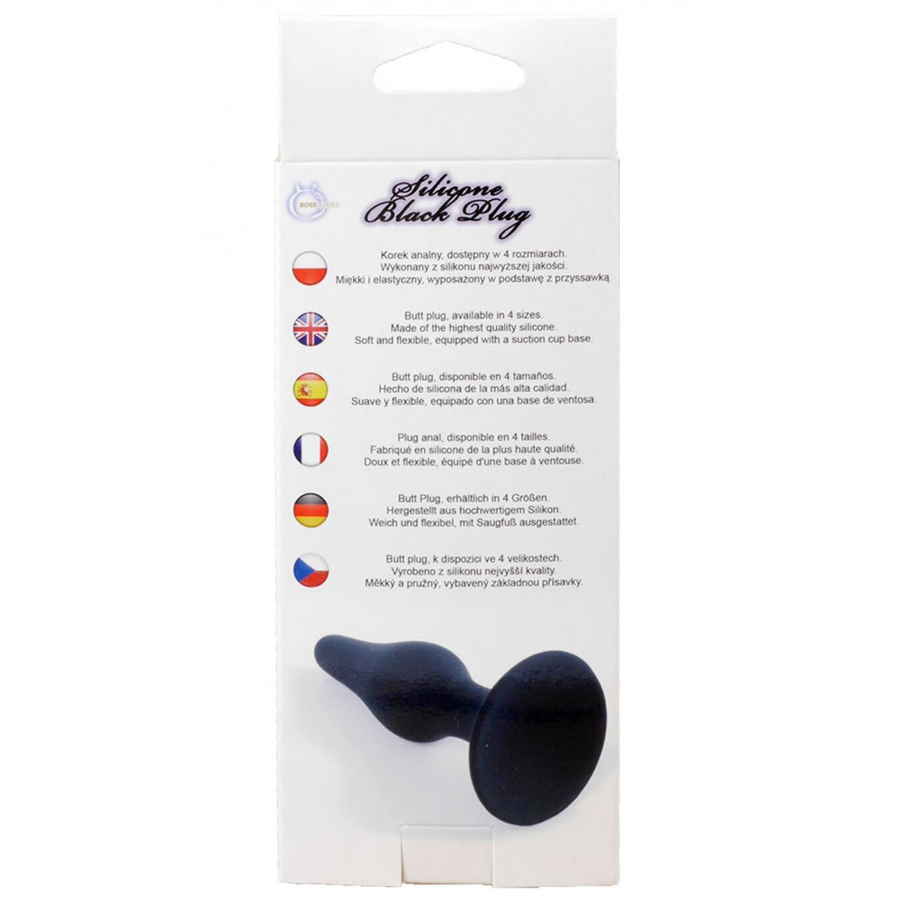 Анальные игрушки - Анальный плаг Silicone Plug Black - Extra Large, BS6400095 3