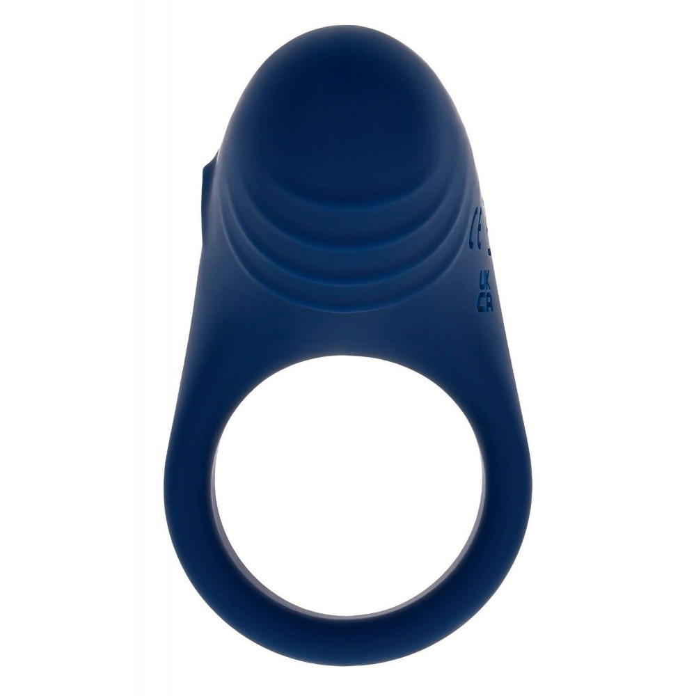 Эрекционные кольца с вибрацией - Эрекционное виброкольцо Evolved Playboy синее, 7.8 см 3