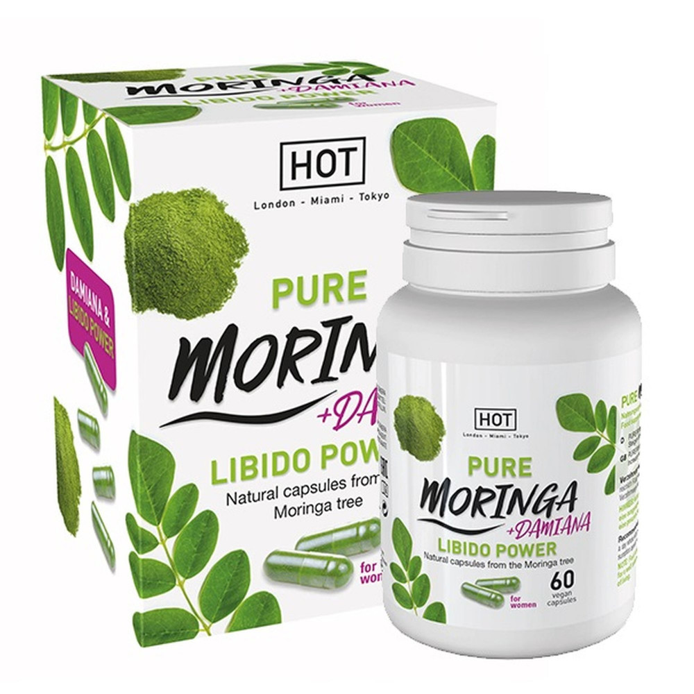 Лубриканты - Капсулы для повышения либидо у женщин HOT Bio Moringa Libido Caps (цена за упаковку,60 шт)