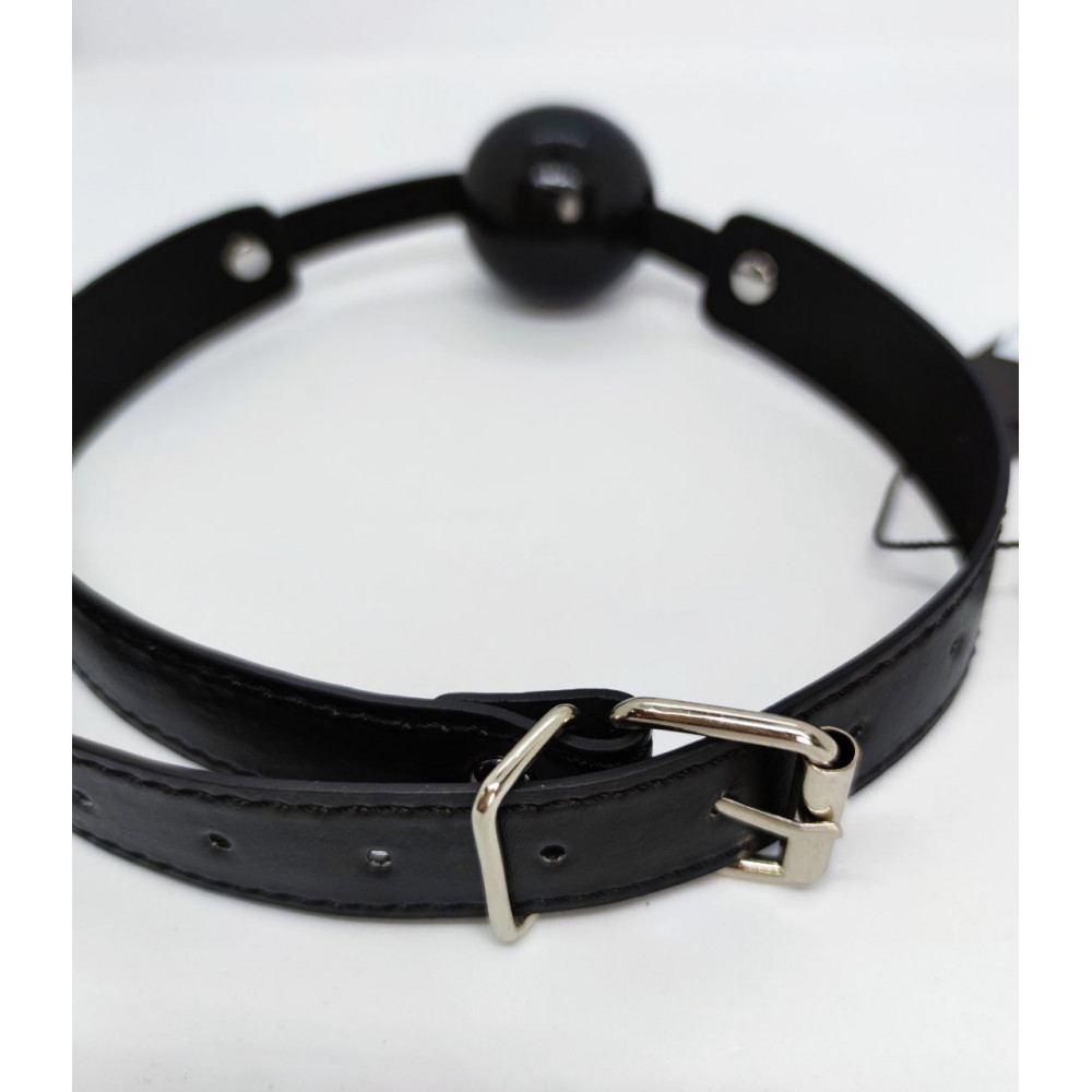 Разное - Кляп DS Fetish Ball gag rubber black 2