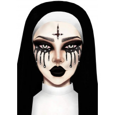 Маска из страз Possessed face jewels sticker Leg Avenue