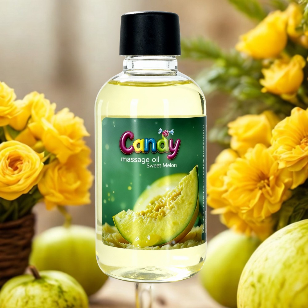 Різне - Олія масажна Candy з ароматом Диня, 50 мл 1