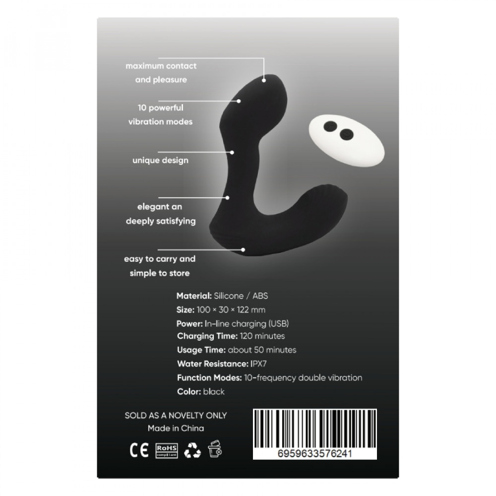 Массажеры простаты - Массажёр простаты Sweet Em, чёрный 8