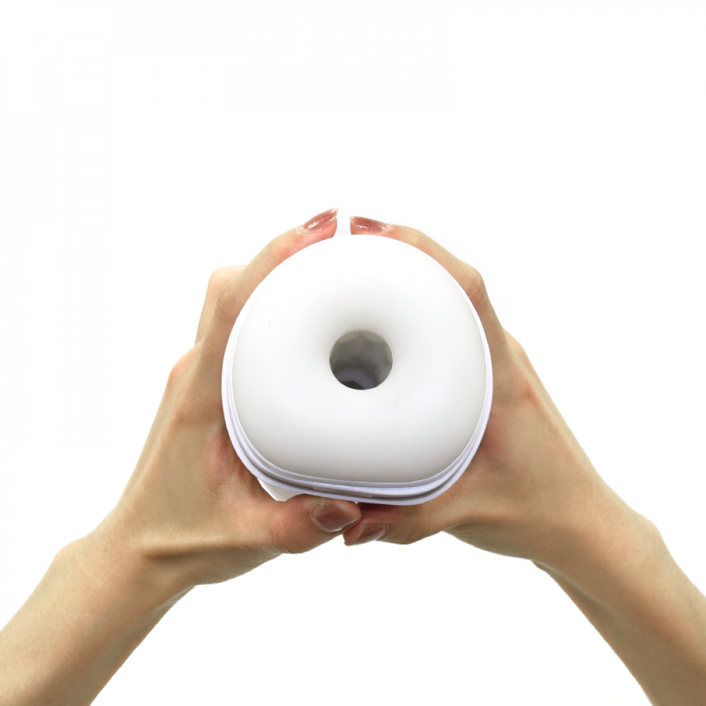 Різне - Мастурбатор Sweet Em хай-тек нереалістичний у колбі, білий 10 режимів вібрації + стиск 1