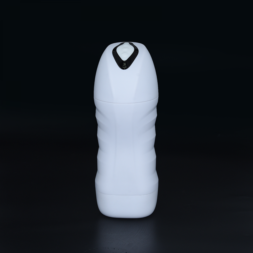 Різне - Мастурбатор Sweet Em хай-тек нереалістичний у колбі, білий 10 режимів вібрації + стиск 8