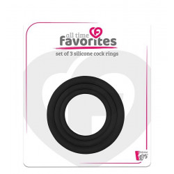 Набор эрекционных колец Dream Тoys All Time Favorites черные
