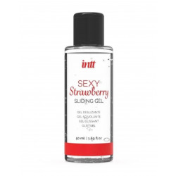 Оральний лубрикант зі смаком полуниці Sexy Strawberry Intt, на водній основі, 50 мл