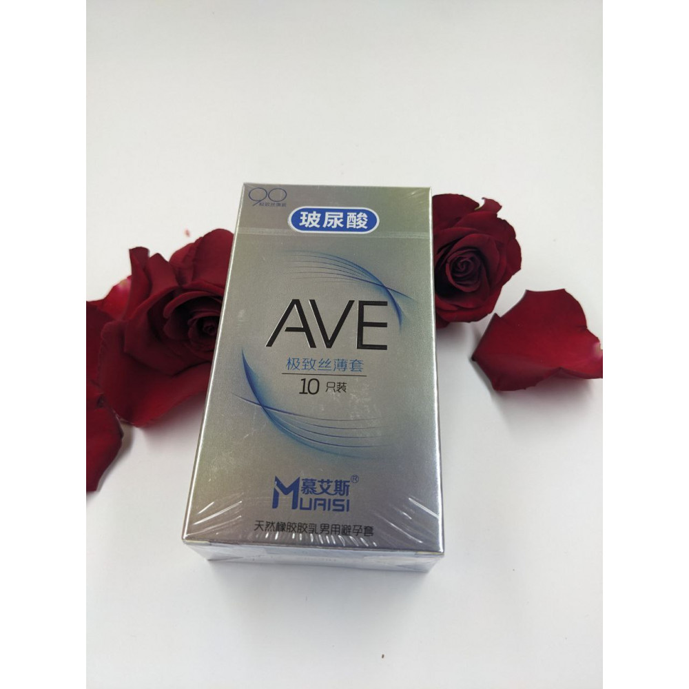Презервативы - Презервативы с натурального латекса супертонкие AVE Muaisi (в упаковке 10 шт) 1