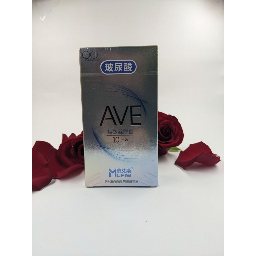 Презервативы - Презервативы с натурального латекса супертонкие AVE Muaisi (в упаковке 10 шт) 2