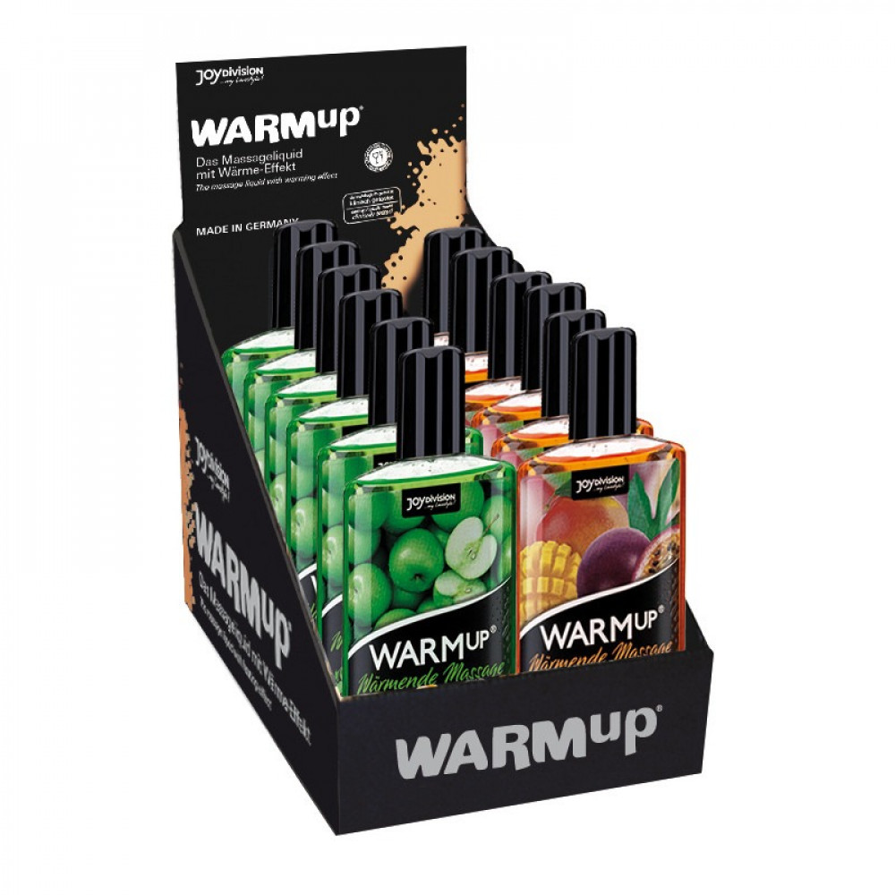 - Съедобное массажное масло с разогревающим эффектом WARMup Green Apple 150 мл 12