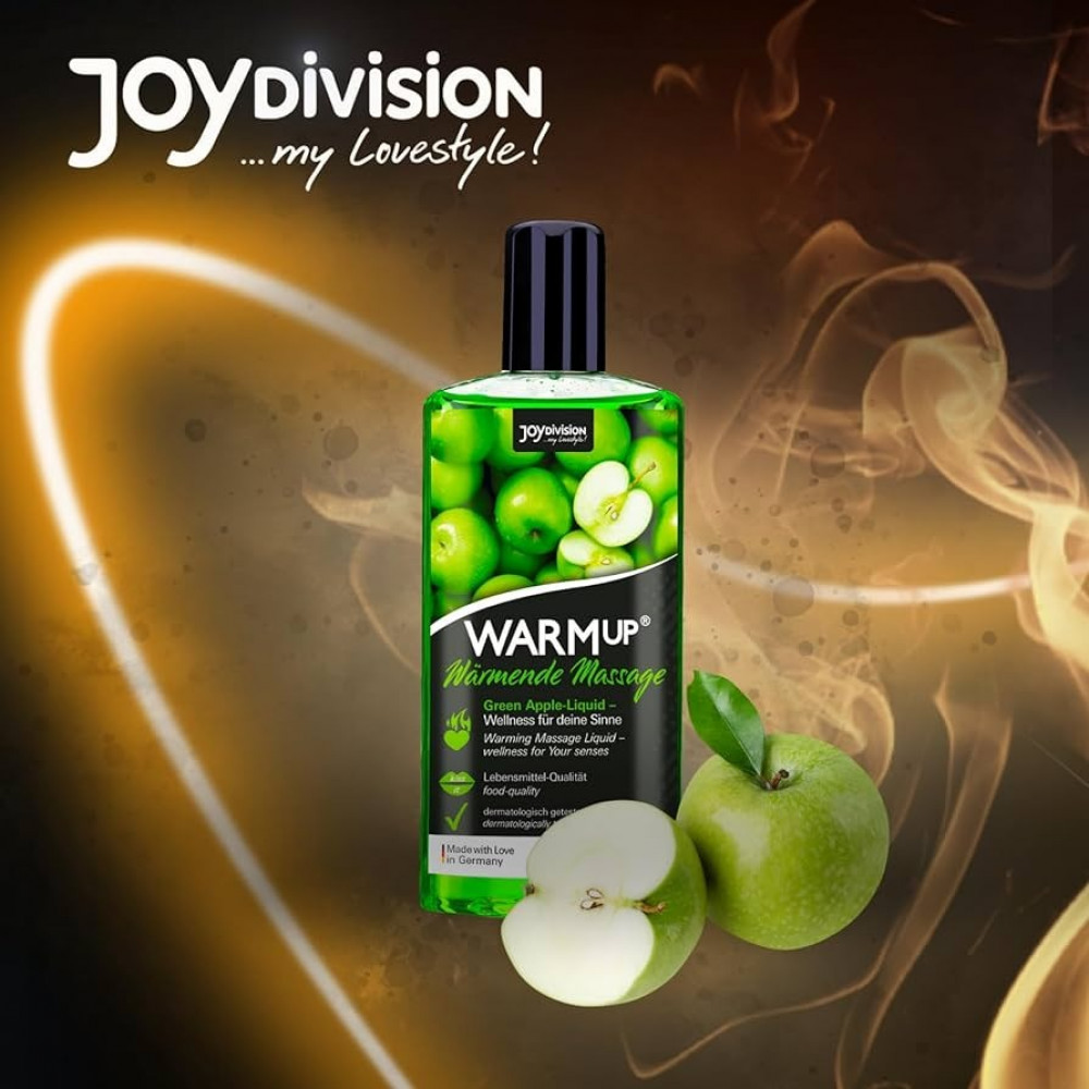- Съедобное массажное масло с разогревающим эффектом WARMup Green Apple 150 мл 2
