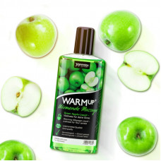 Съедобное массажное масло с разогревающим эффектом WARMup Green Apple 150 мл