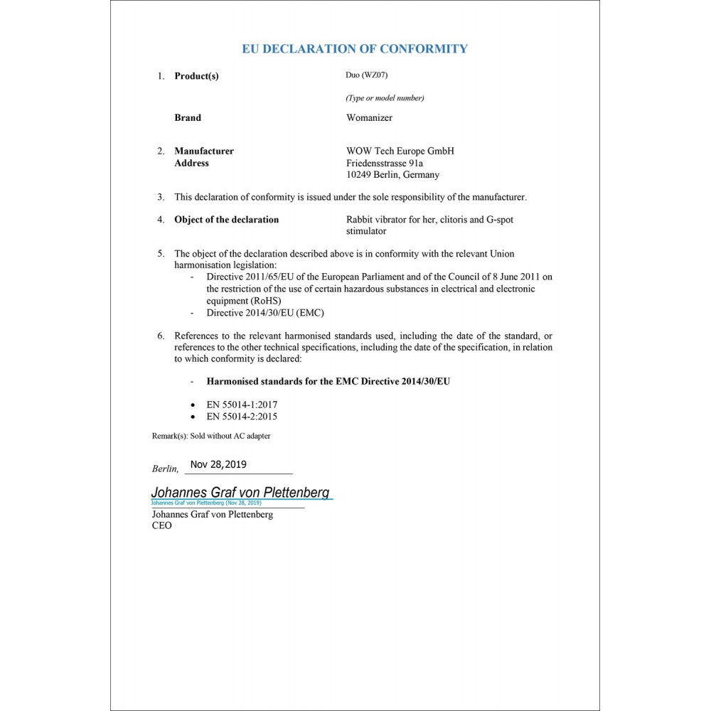 Вакуумный вибратор - Сменные насадки на Womanizer Duo, синий, размер S 1