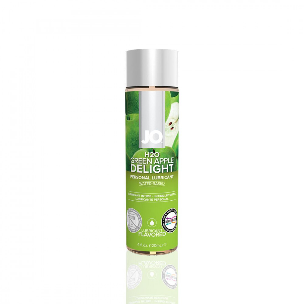 Оральные смазки - Смазка на водной основе System JO H2O — Green Apple (120 мл) без сахара, растительный глицерин
