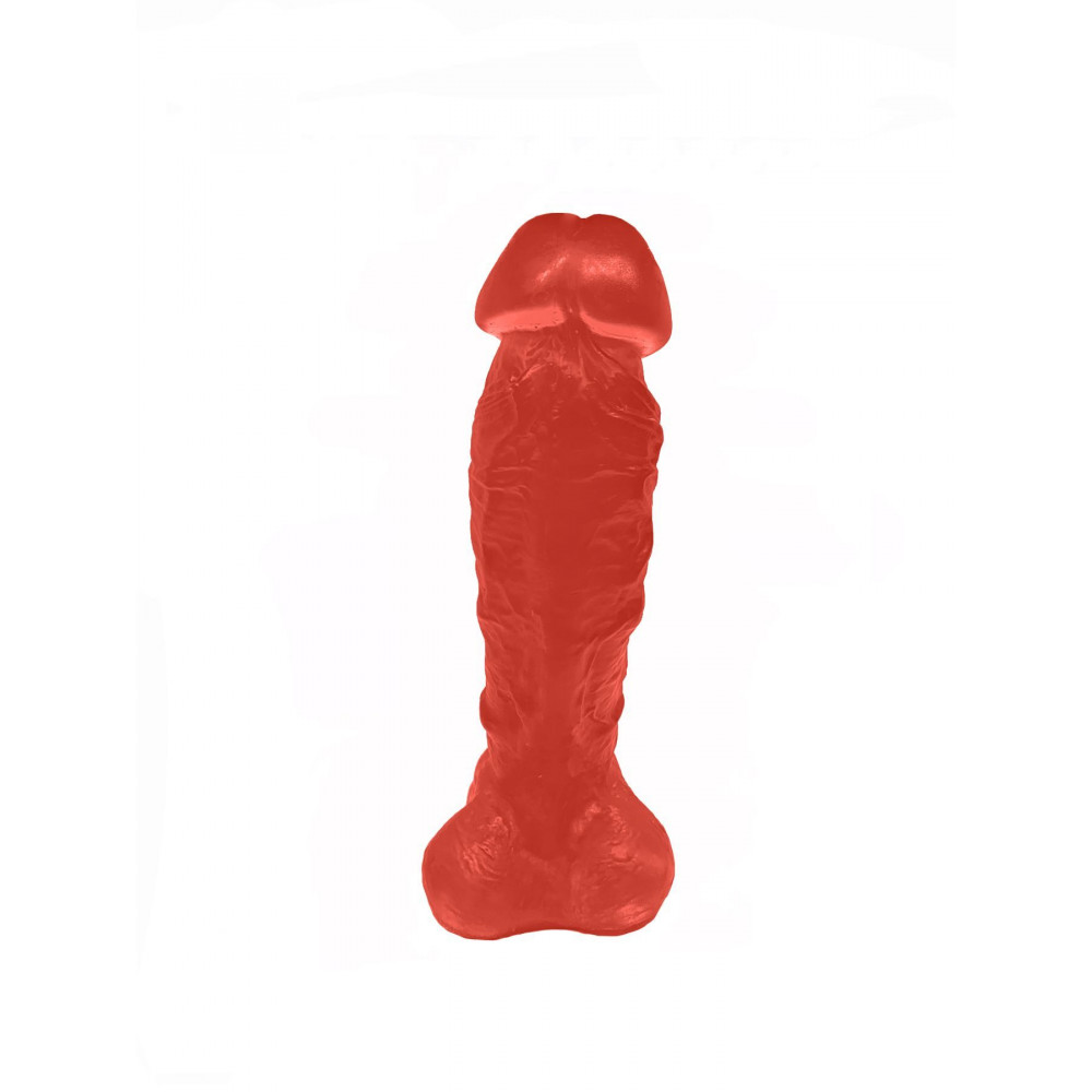 Секс приколы, Секс-игры, Подарки, Интимные украшения - Крафтовое мыло-член с присоской Чистый Кайф Red size XL, натуральное 4