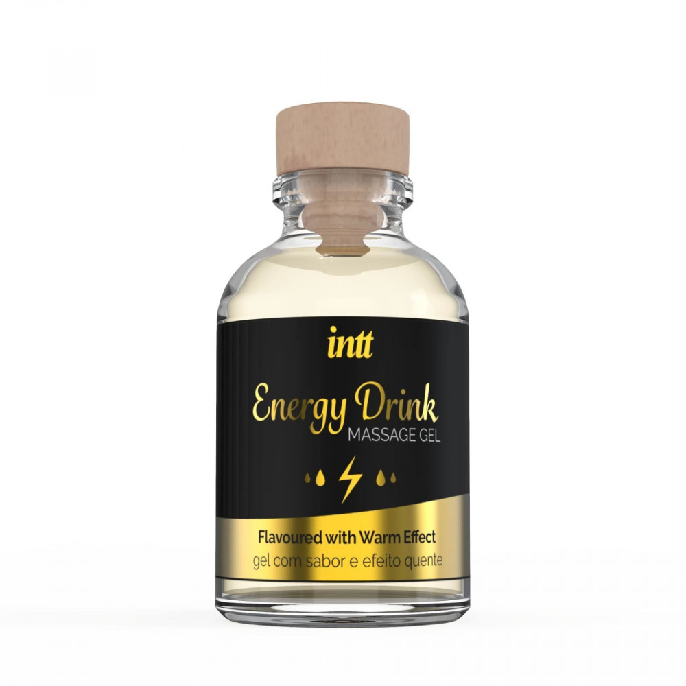 Массажные масла и свечи - Массажный гель для интимных зон Intt Energy Drink (30 мл) разогревающий 2
