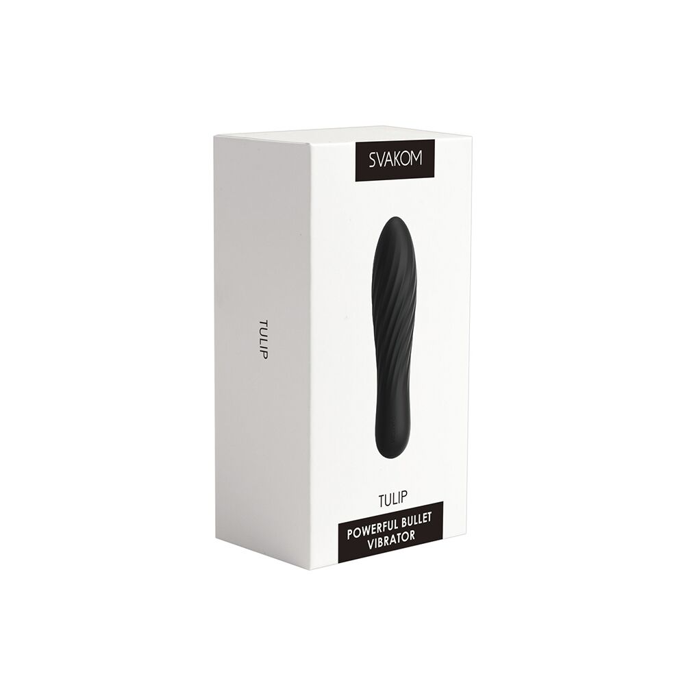 Вибропули и мини-вибраторы - Мощный мини-вибратор Svakom Tulip Black 6