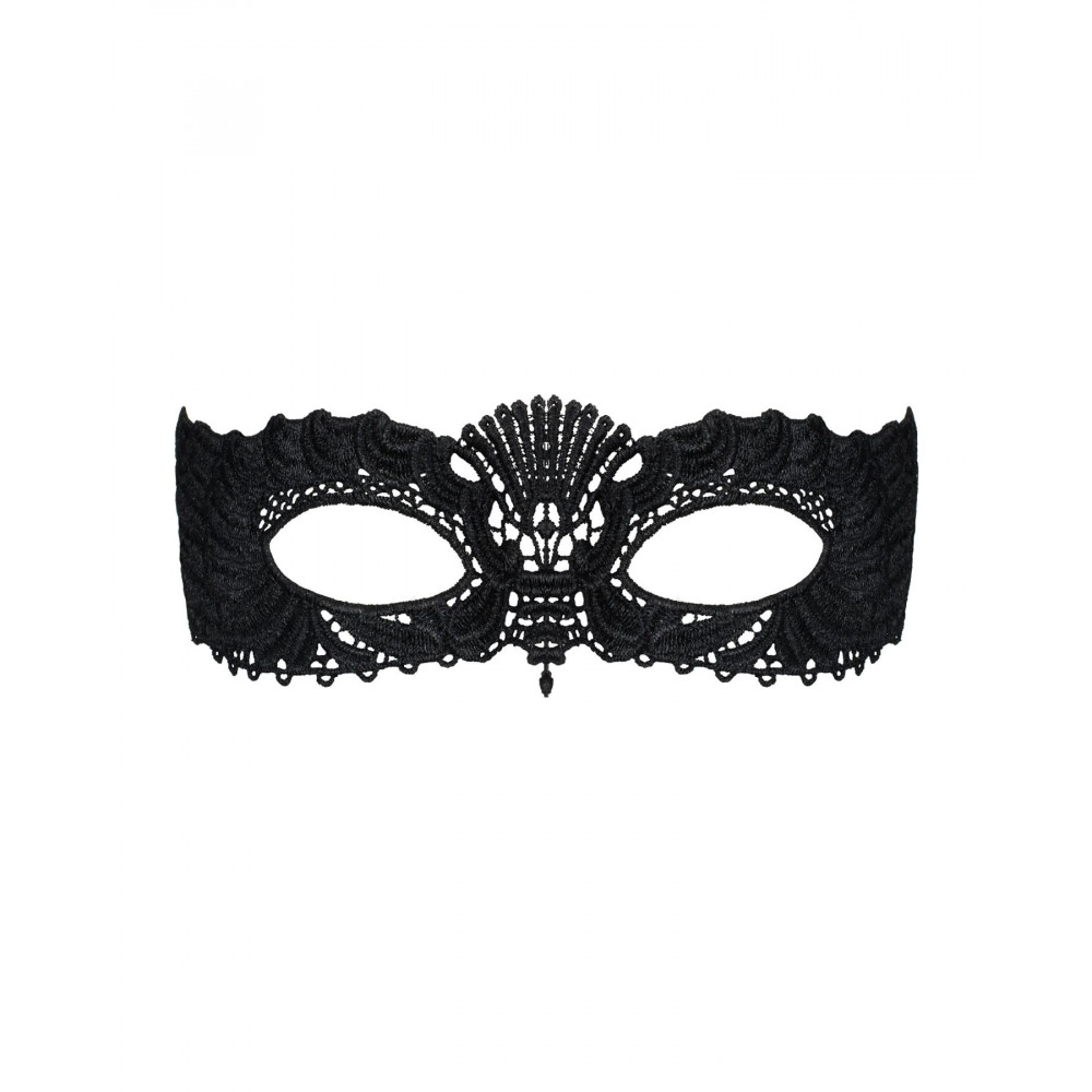 Маски - Кружевная маска Obsessive A700 mask, единый размер, черная 3