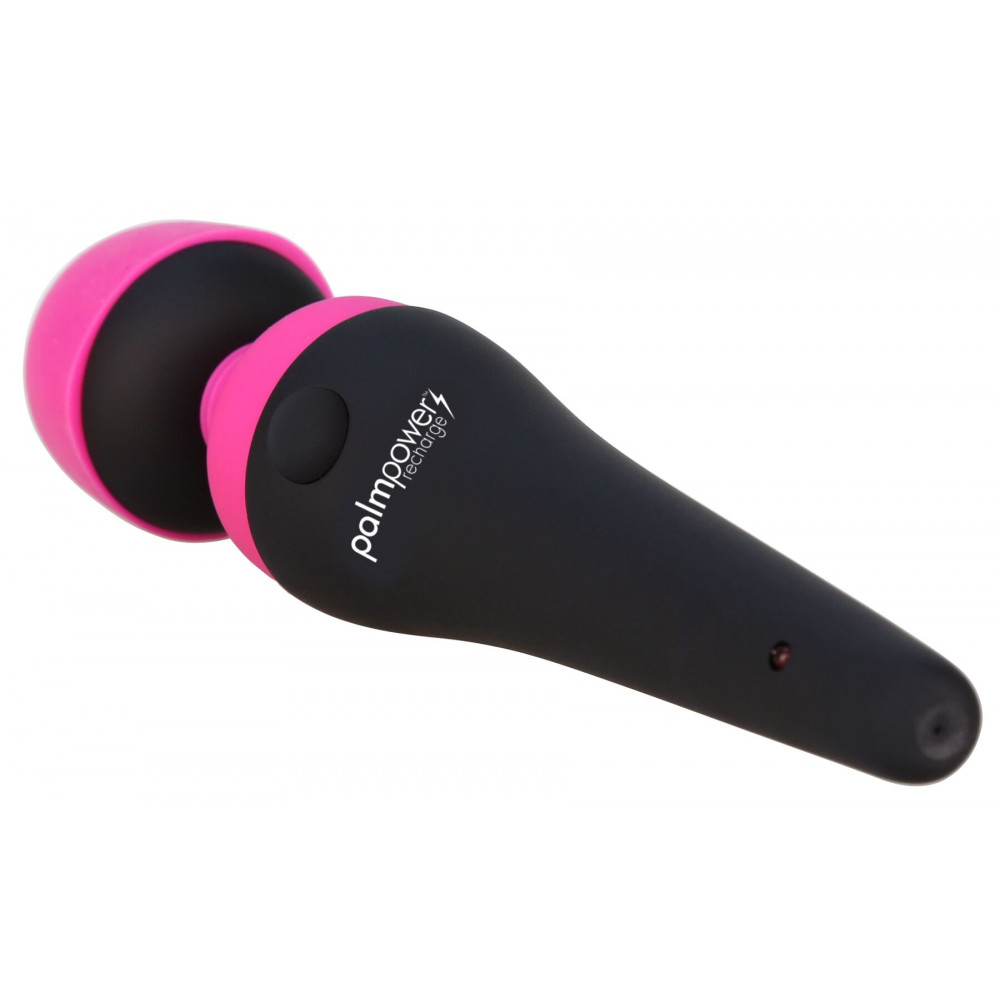 Вибромассажеры - Вибромассажер PalmPower Recharge Pink, перезаряжаемый, гибкая головка, тревел-замок 8