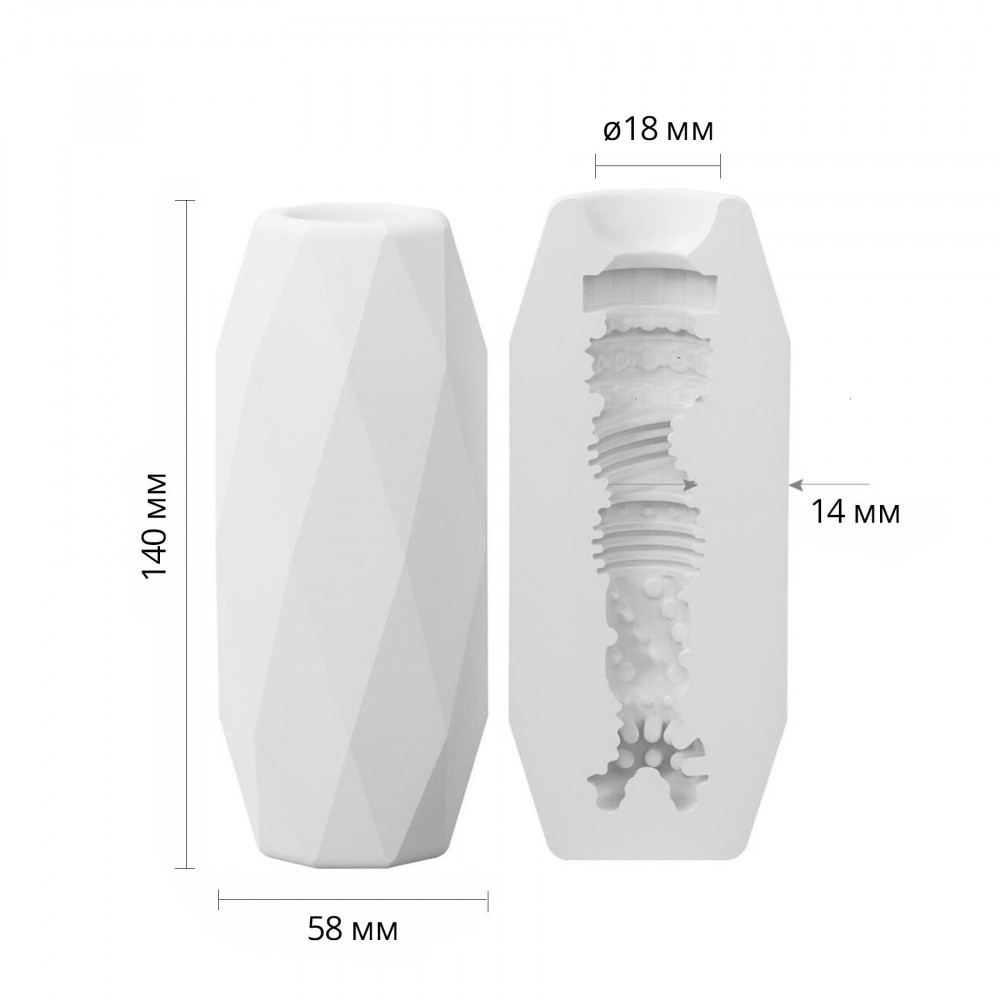 Мастурбаторы без вибрации - Мастурбатор Otouch DECOR 1-E, эффект всасывания, упругие зубчики 1