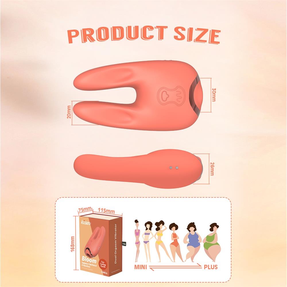 Разное - Стимулятор для клитора Chisa Kissen Bloom с вибрацией и всасыванием, оранжевый 8