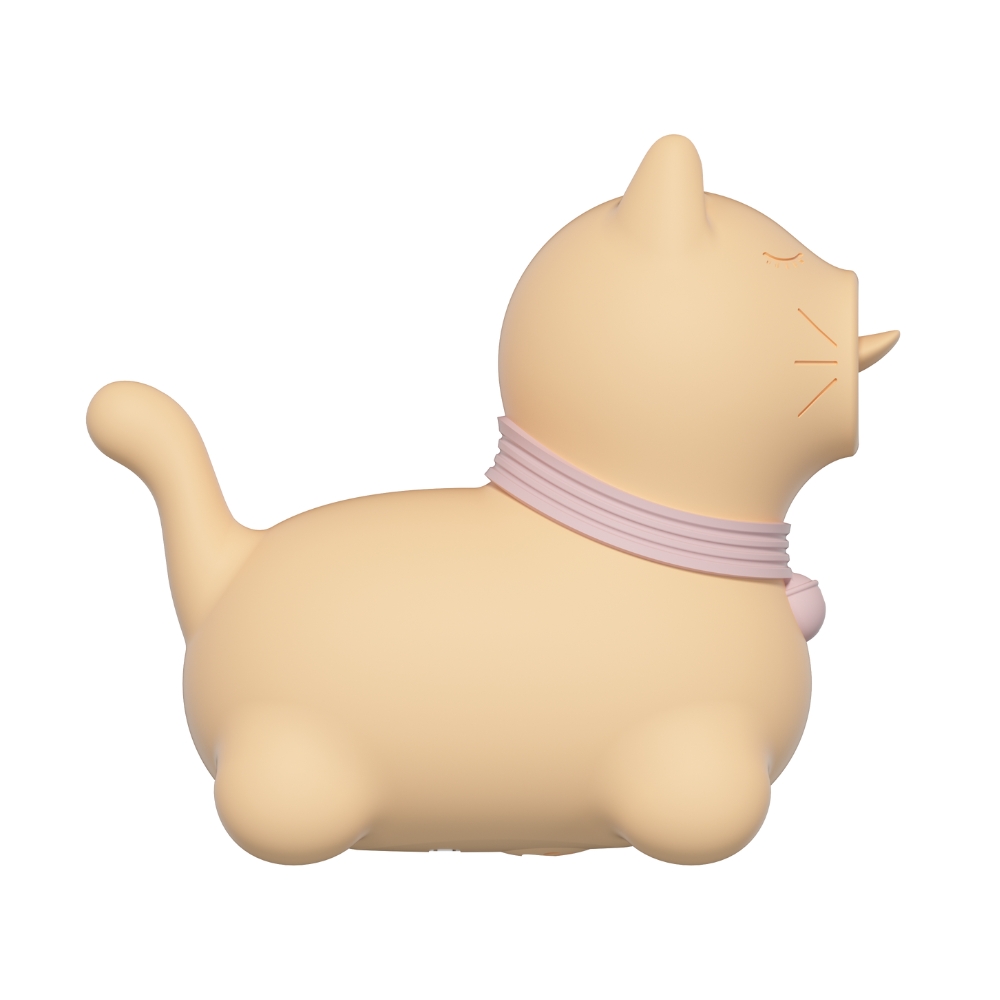 Вібропулі та міні-вібратори - Стимулятор клітора з язичком UNIVIBE Котик, 10 режимів, жовтий 7