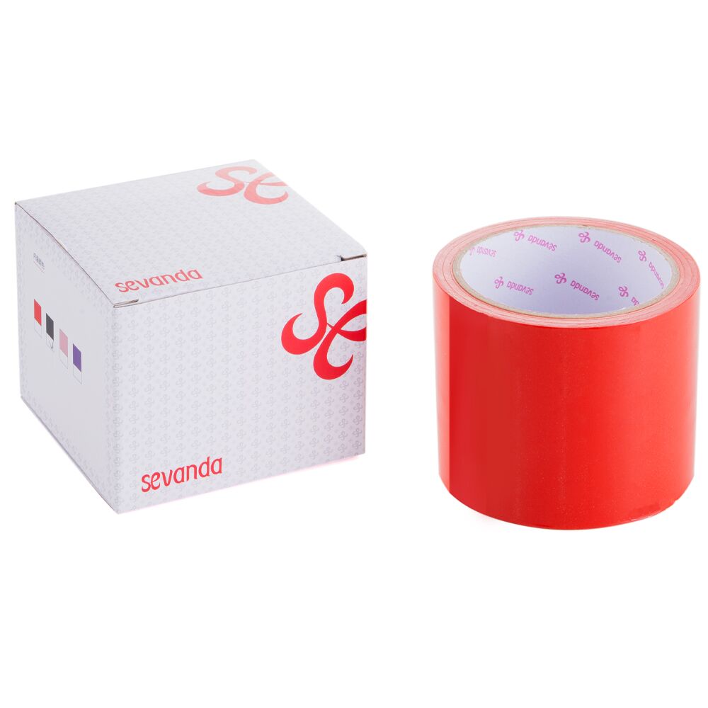 Анальная пробка - Электростатическая лента для бондажа LOCKINK SEVANDA Electrostatic Tape - Red Tape, 16 м