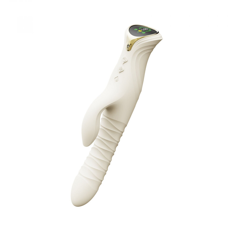 Классический вибратор - Пульсатор-кролик с вибрацией Zalo Mose 2 Ivory White 1