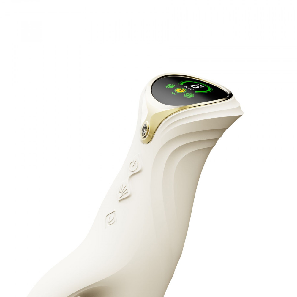 Классический вибратор - Пульсатор-кролик с вибрацией Zalo Mose 2 Ivory White 8