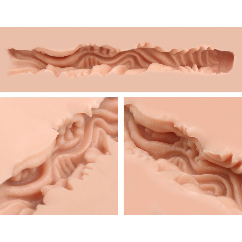 Мастурбатори без вібрації - Мастурбатор-вагіна Naked Factory Cup Sleeve V–4, наскрізний 9