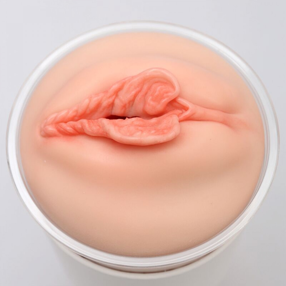 Мастурбатори без вібрації - Мастурбатор-вагіна Naked Factory Cup Sleeve V–4, наскрізний 2