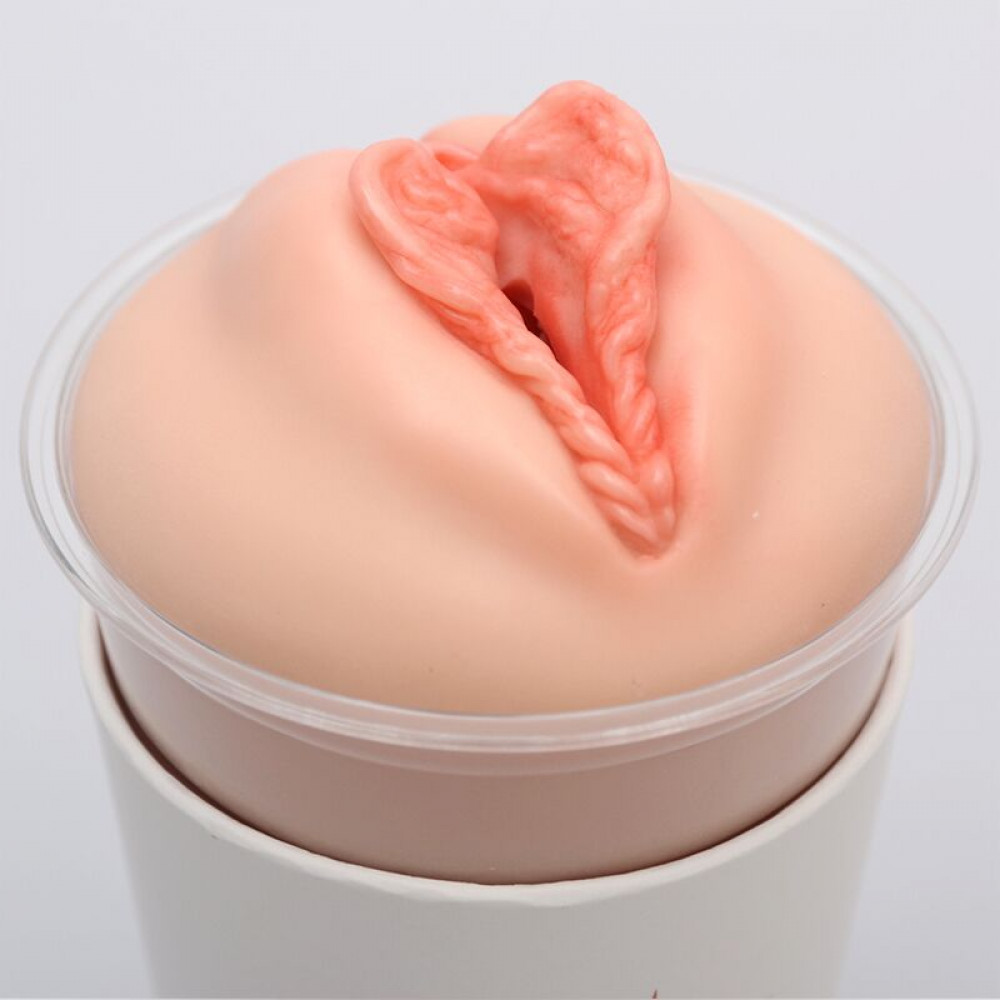 Мастурбатори без вібрації - Мастурбатор-вагіна Naked Factory Cup Sleeve V–4, наскрізний 4