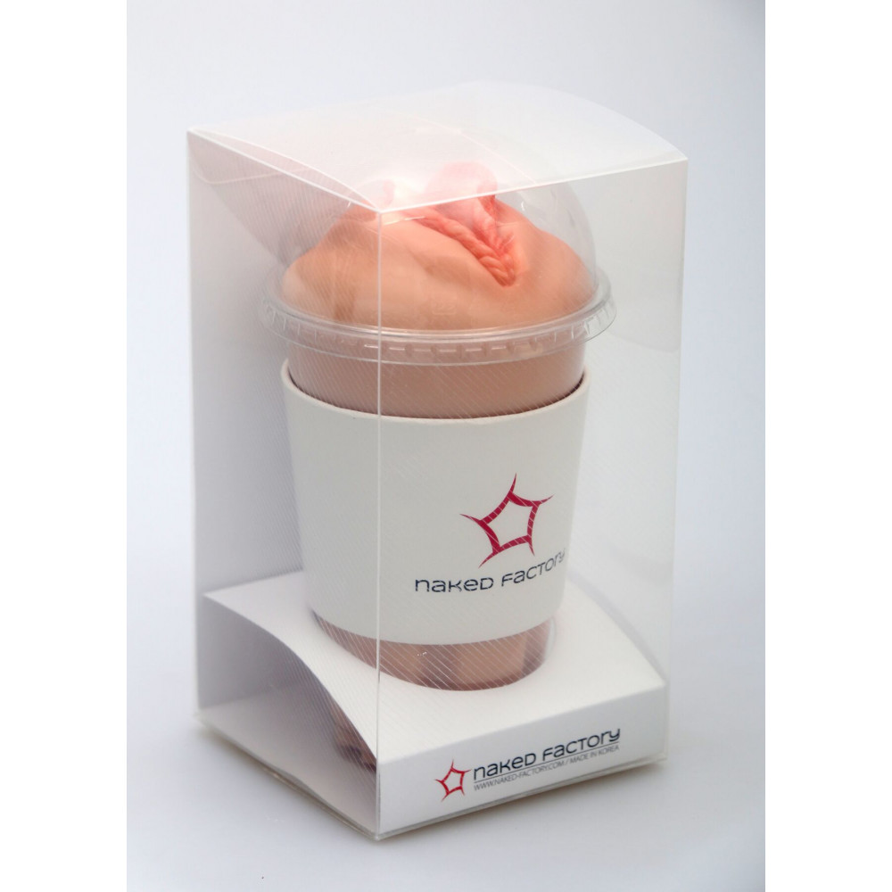 Мастурбатори без вібрації - Мастурбатор-вагіна Naked Factory Cup Sleeve V–4, наскрізний 1