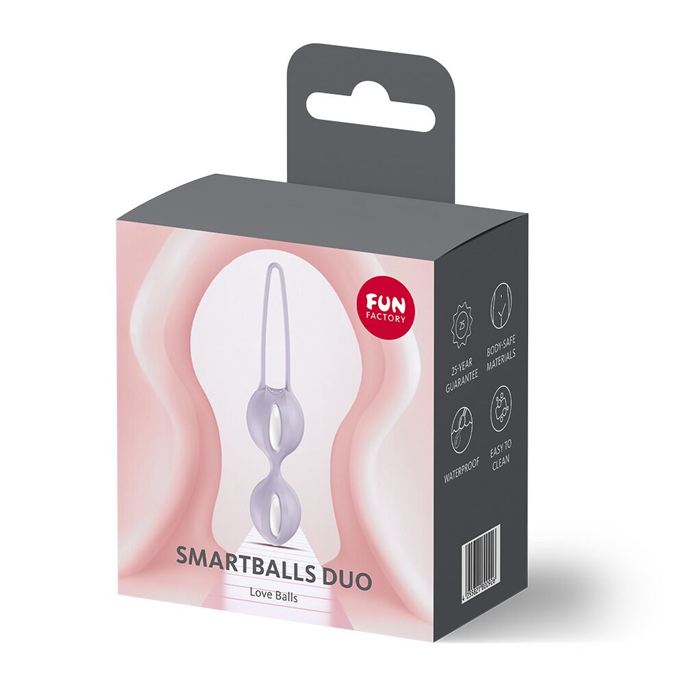 Вагінальні кульки та тренажери - Вагінальні кульки Fun Factory SMARTBALLS DUO Purple, 2 шт, діаметр 3,2 та 3,6 см 7