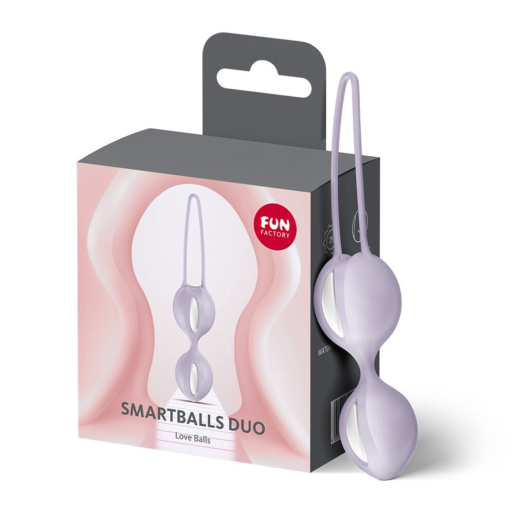 Вагінальні кульки та тренажери - Вагінальні кульки Fun Factory SMARTBALLS DUO Purple, 2 шт, діаметр 3,2 та 3,6 см 6