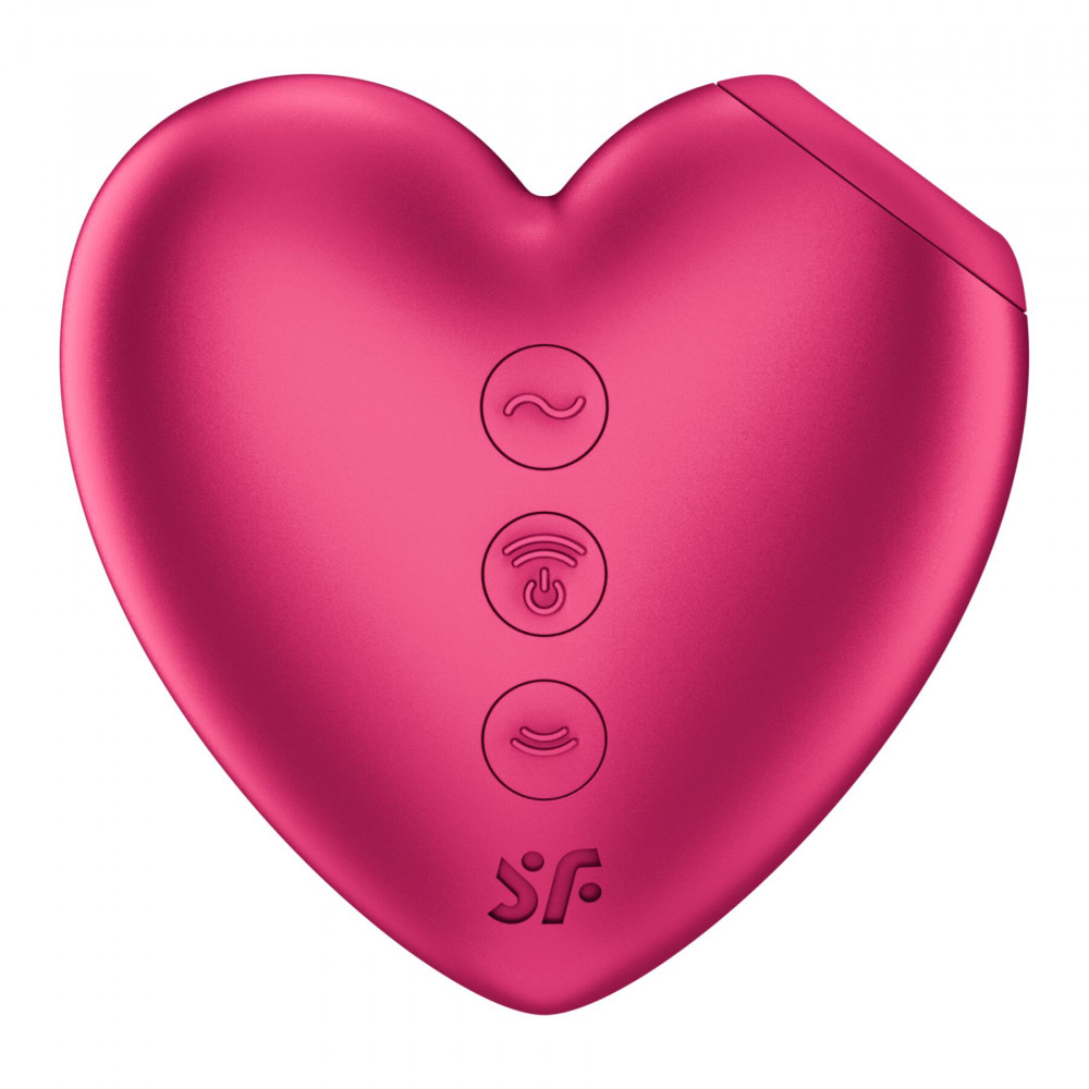 Вакуумный вибратор - Вакуумный стимулятор-сердечко с вибрацией Satisfyer Cutie Heart Battery Series 2