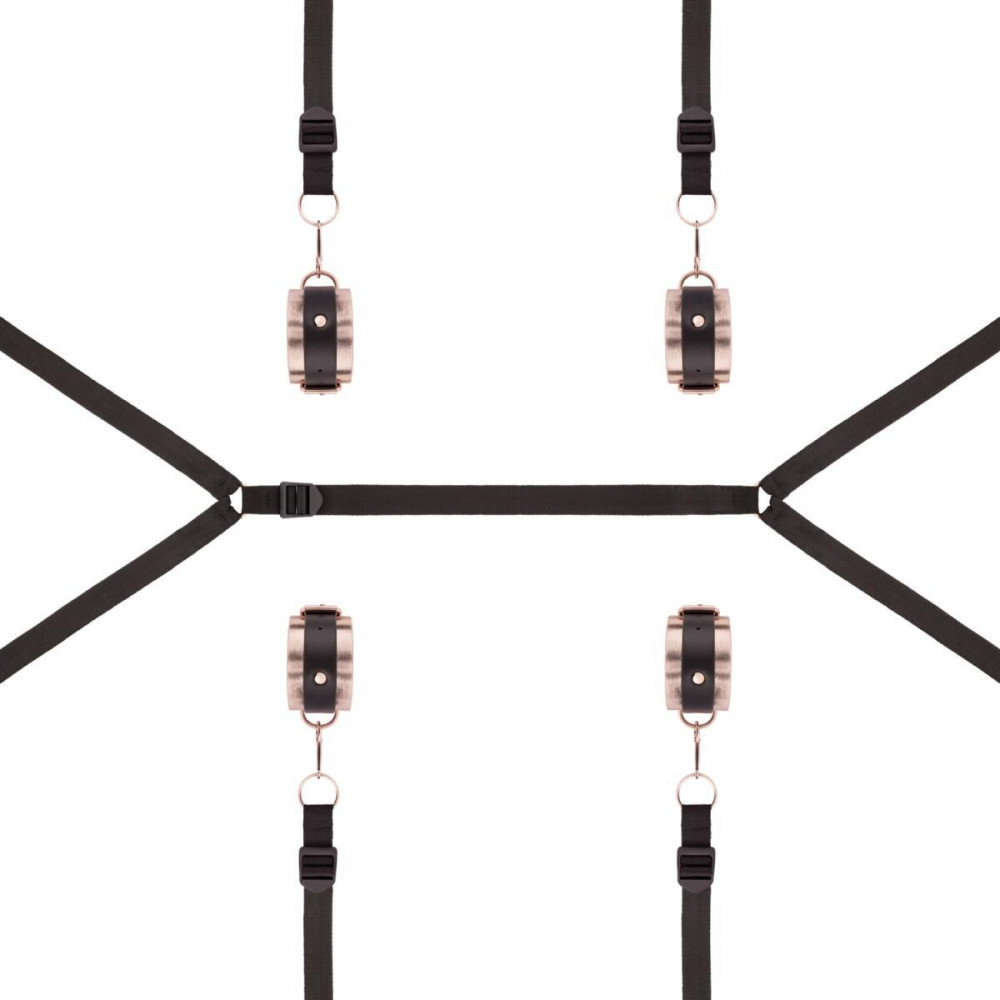  - Фіксатор рук і ніг для ліжка Rosy Gold - Under-Mattress Restraint Set 2