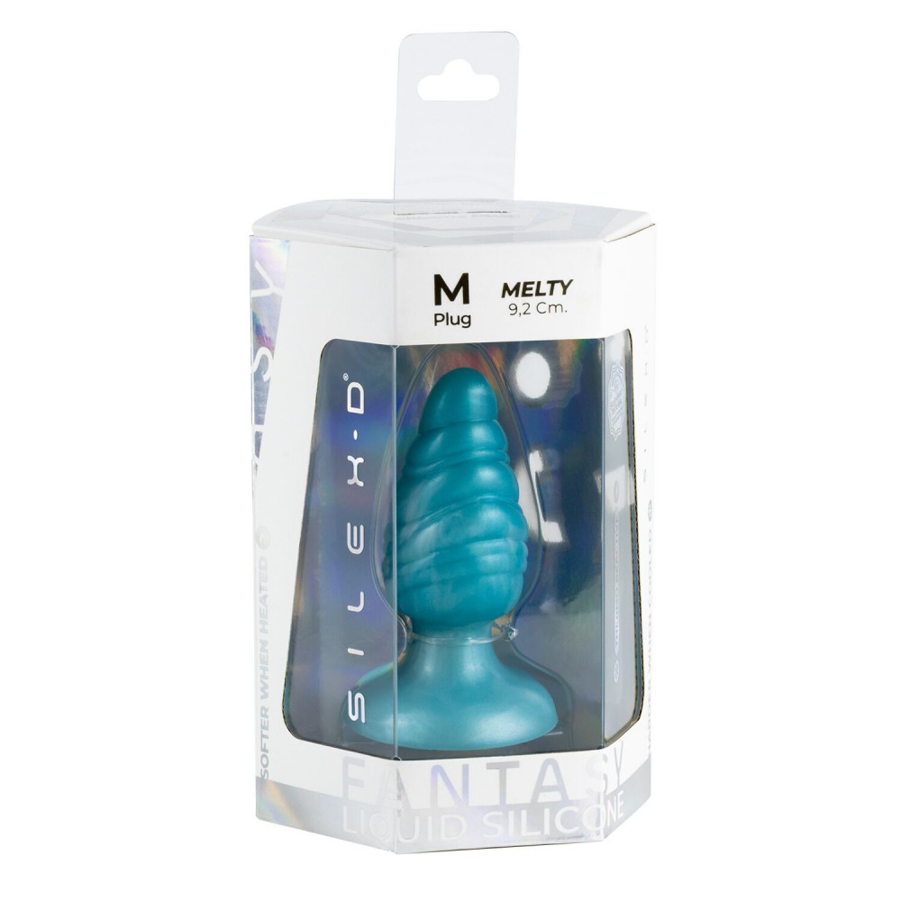 Анальные игрушки без вибрации - Анальная пробка SilexD Fantasy - Melty M Plug 4