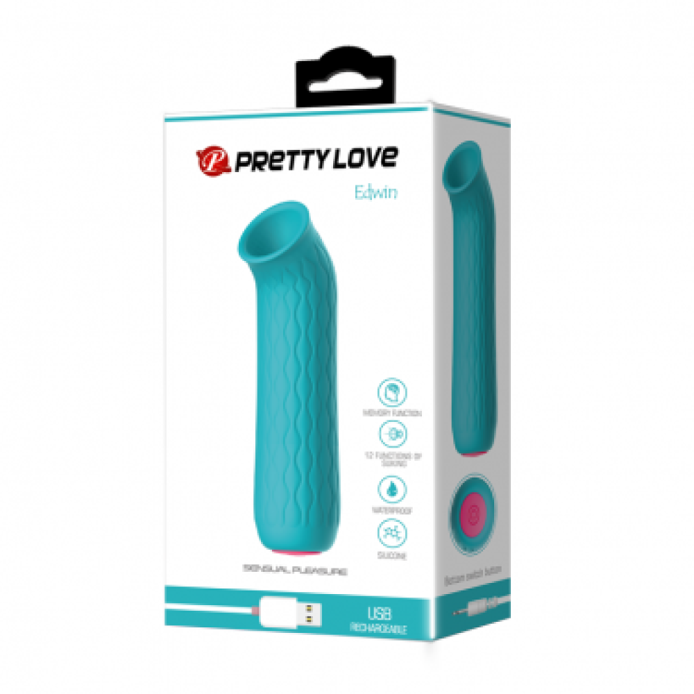 Вакуумный вибратор - Вакуумный стимулятор Pretty Love Ford голубой, 11,6 × 2,3 см 1