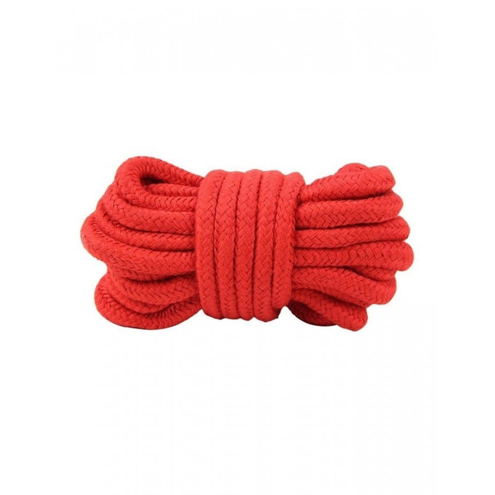 Наручники и ограничения - Верёвка для бондажа Star Night красная, One Size