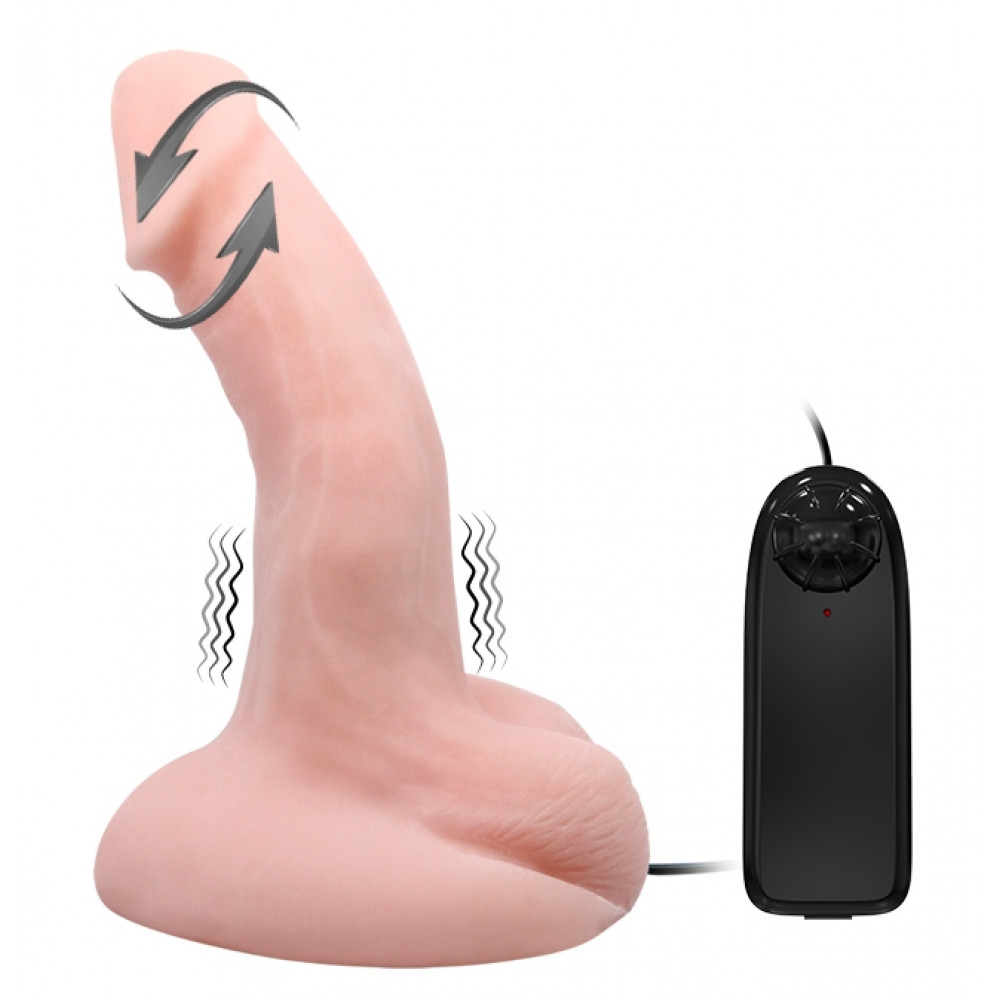 Різне - Вібратор на присосці з ротаційною функцією Arbirariness Vibration Rotation, BW-008069X 2