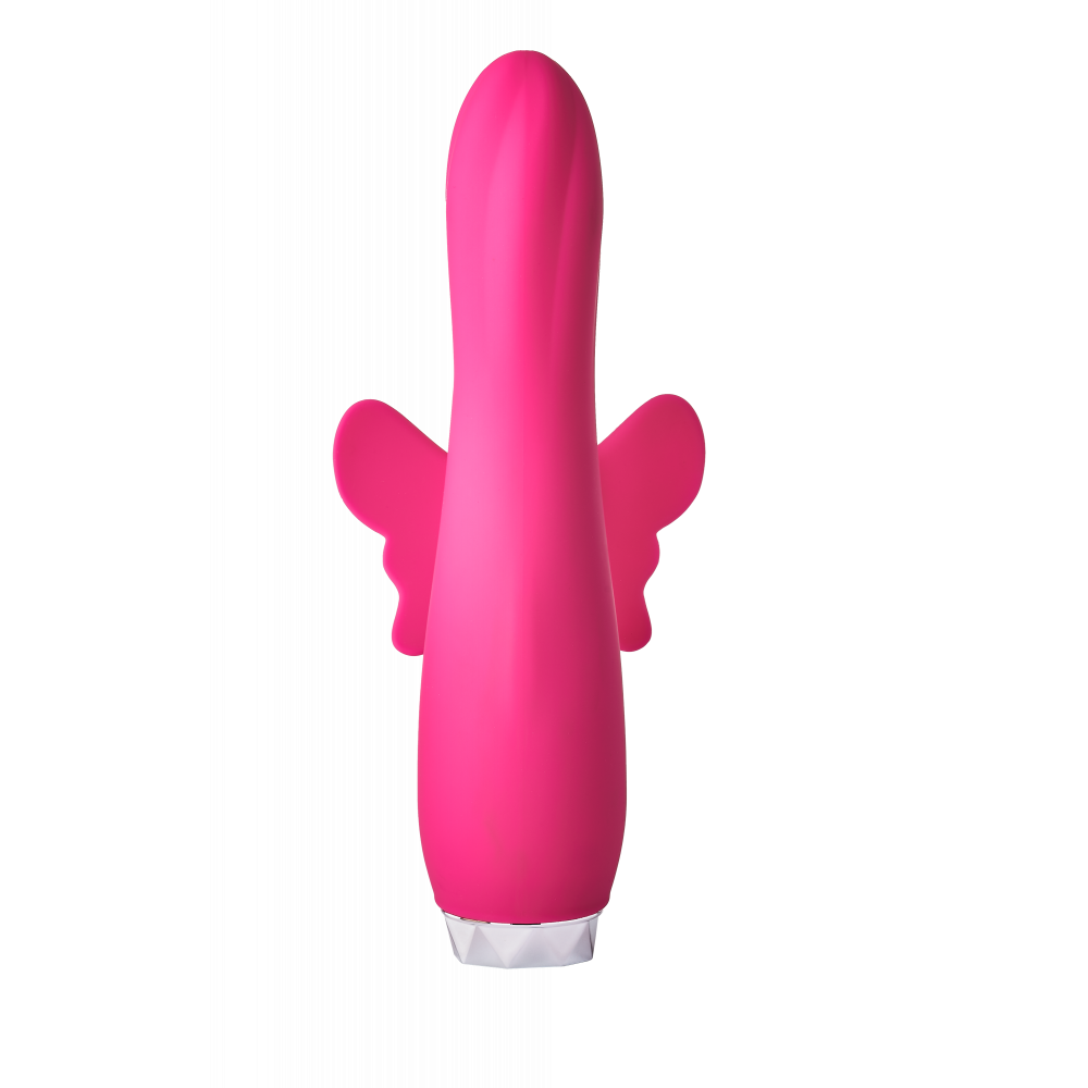 Стимулятор точки G - Вибратор кролик в виде Бабочки Dream Toys Flirts Butterfly, розовый, 17 см х 3 см 3