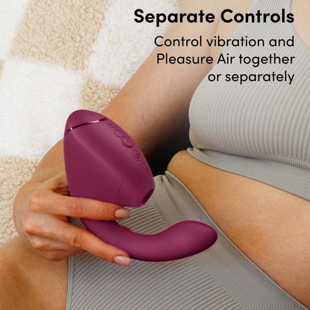 Вакуумний вібратор - Вібратор-стимулятор вакуумний Womanizer Next Duo Dusky Pink для точки G, рожевий 48