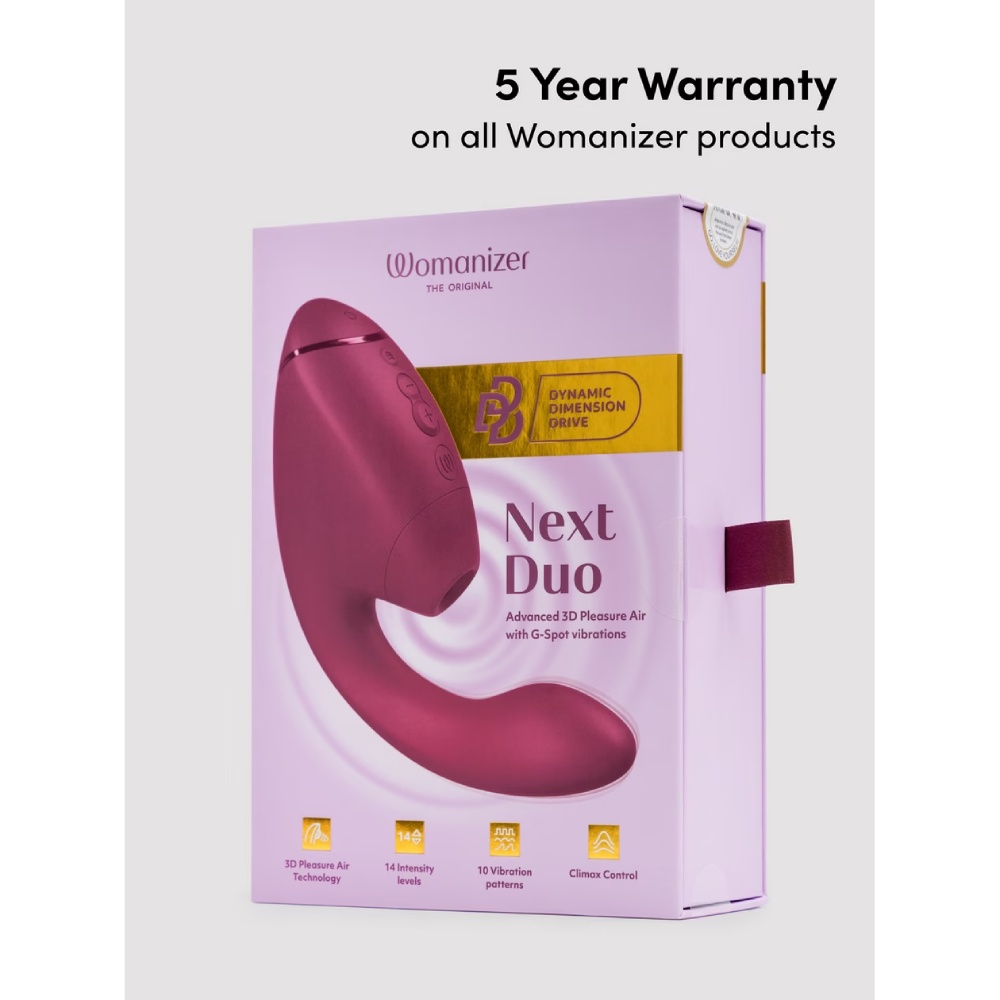 Вакуумний вібратор - Вібратор-стимулятор вакуумний Womanizer Next Duo Dusky Pink для точки G, рожевий 52
