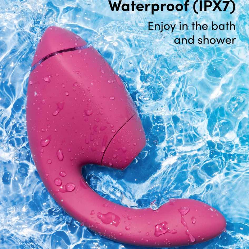 Вакуумний вібратор - Вібратор-стимулятор вакуумний Womanizer Next Duo Dusky Pink для точки G, рожевий 50