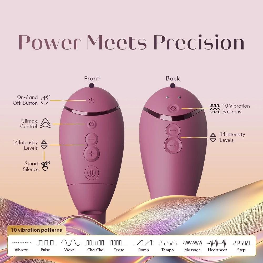 Вакуумний вібратор - Вібратор-стимулятор вакуумний Womanizer Next Duo Dusky Pink для точки G, рожевий 39