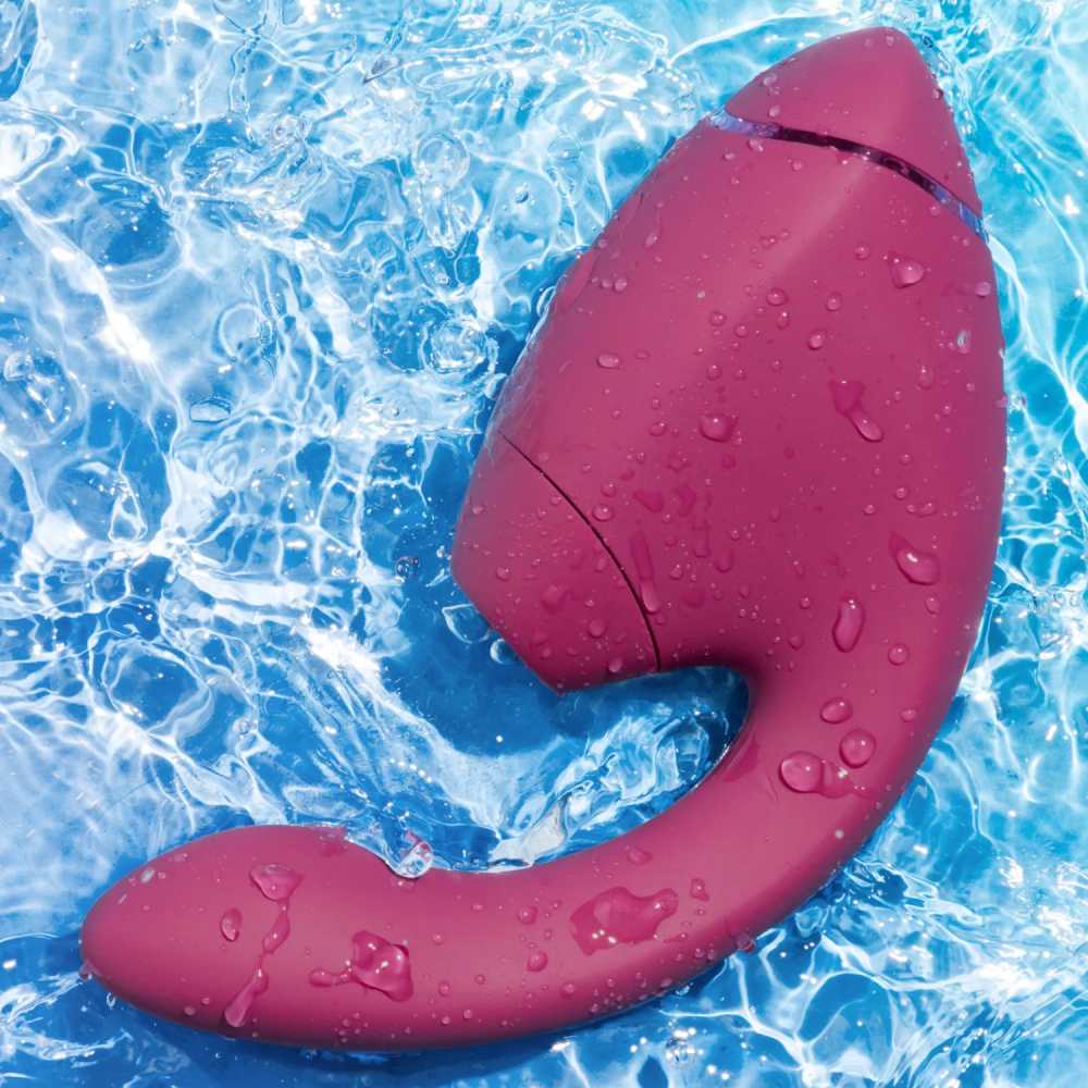 Вакуумний вібратор - Вібратор-стимулятор вакуумний Womanizer Next Duo Dusky Pink для точки G, рожевий 33