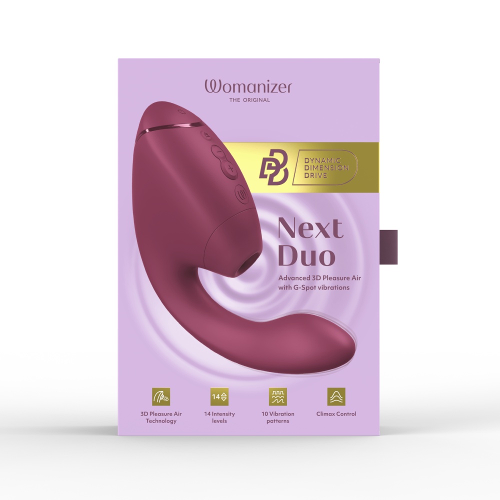 Вакуумний вібратор - Вібратор-стимулятор вакуумний Womanizer Next Duo Dusky Pink для точки G, рожевий 26